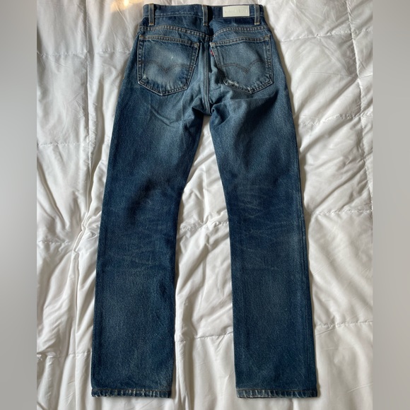 RE/DONE 70s Straight Leg crystal-embellished Jeans orig $515 size 25 - Picture 6 of 8